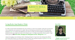 Desktop Screenshot of kristiholl.com